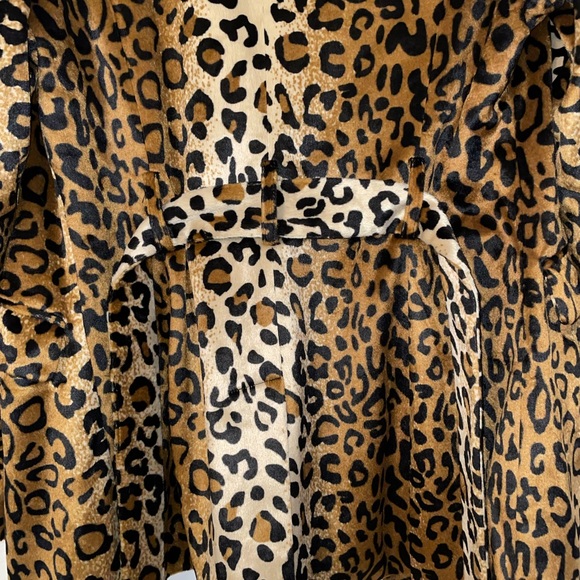 NWT Leopard print animal print jacket M Y2K Retro Core Austin Powers Funky Disco - Picture 9 of 11